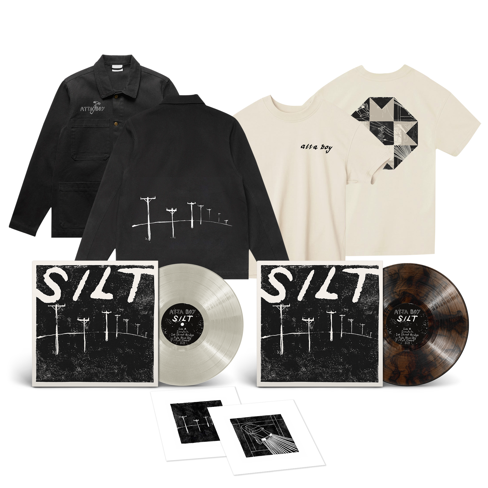 PREORDER: Limited Edition Silt Deluxe Bundle (Choice of LP Color + Limited Edition Linocut + Tee + Jacket)