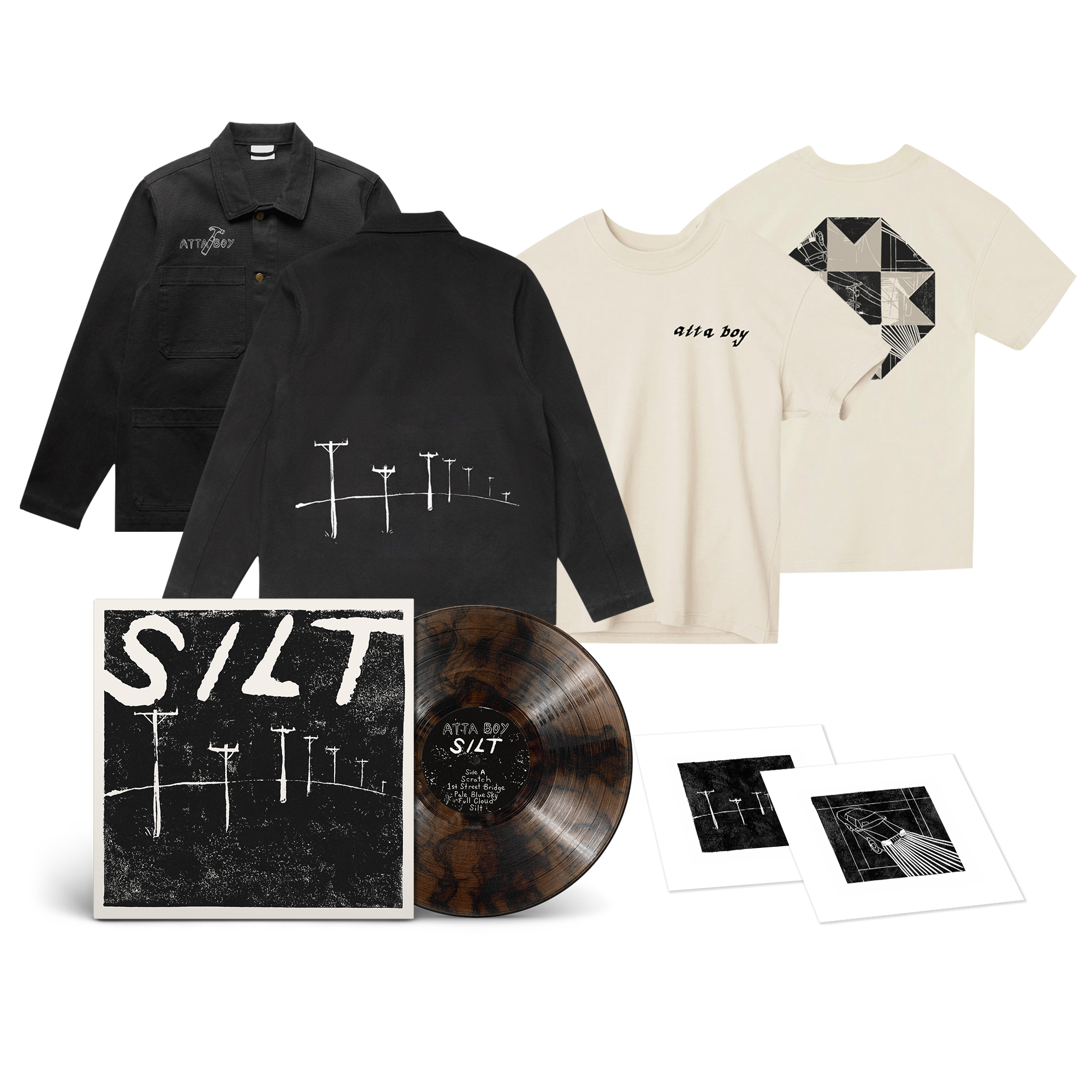 PREORDER: Limited Edition Silt Deluxe Bundle (Choice of LP Color + Limited Edition Linocut + Tee + Jacket)